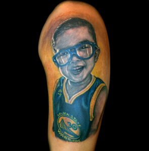 kid portrait tattoo