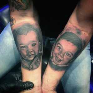 sons portrait tattoo