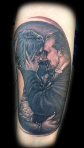 couple portrait tattoo