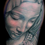 Pieta Virgin Mary tattoo