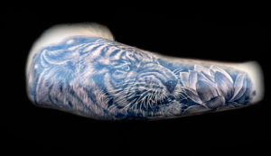 tiger lotus flower tattoo