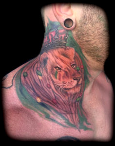 rastafari lion tattoo