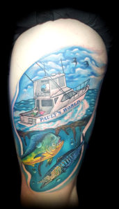 fishing boat father son grandfather tattoo