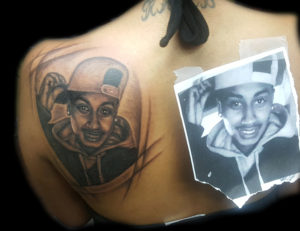 memorial brother portrait tattoo