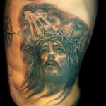 Jesus Christ portrait tattoo