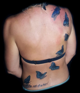 realistic 3d butterflies tattoo