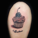 3d cupcake tattoo