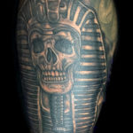 Pharaon skull tattoo Egyptian