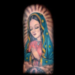 Color Virgin Mary tattoo