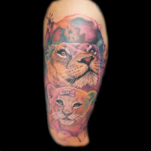 lioness cub tattoo