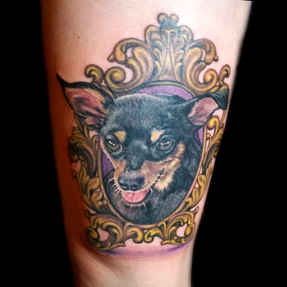 Realistic Dog Tattoos Done By Brian