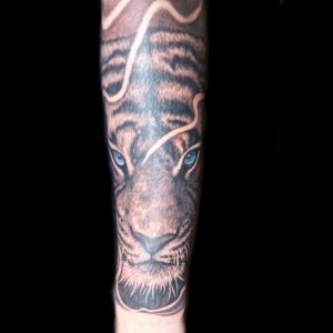tiger tattoo black and white