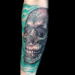 sugar skull tattoo day of the dead