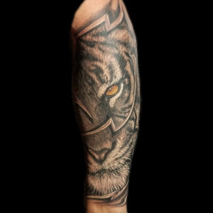 tiger profile tattoo