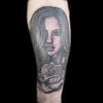 girl and rose tattoo