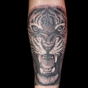 tiger arm tattoo