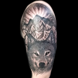 wolf mountains tattoo