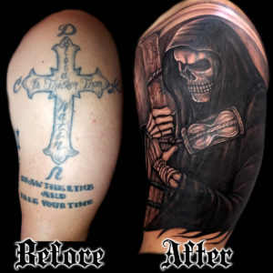 death tattoo cover up tattoo artist