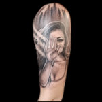 girl hand light tattoo
