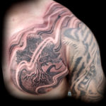 tree chest tattoo
