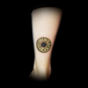 Eye iris tattoo