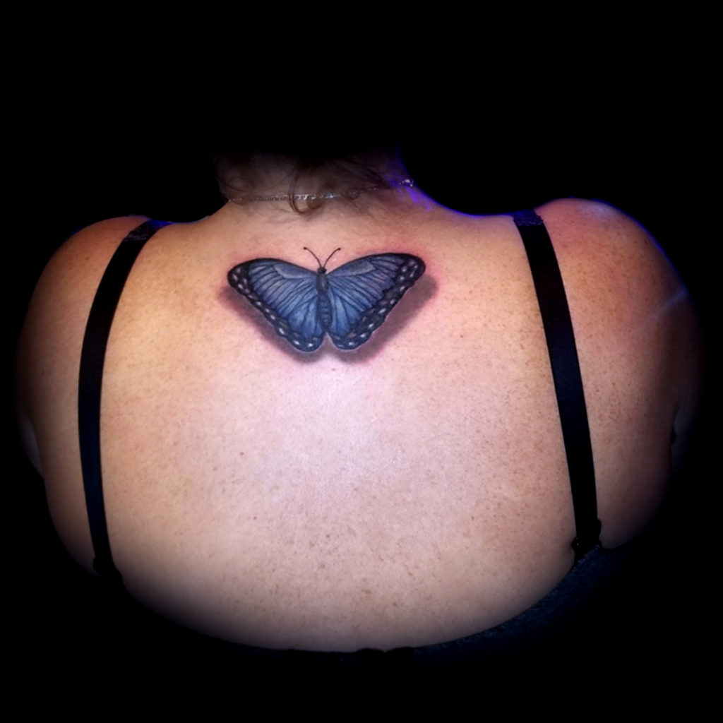 butterfly k 3d tattoo