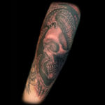 skull cobra snake tattoo
