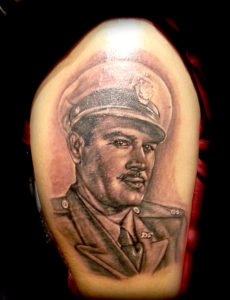 soldier portrait tattoo