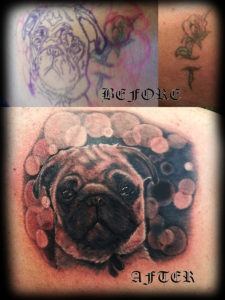 dog coverup tattoo