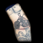 3d motorcycle tattoo