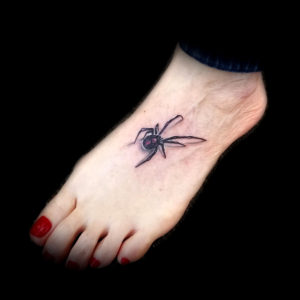 black widow spider 3d tattoo