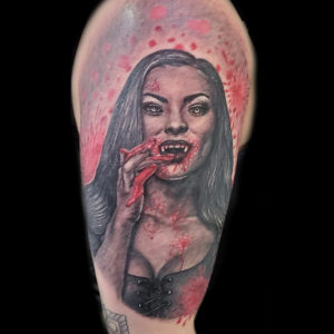 sexy vampire girl tattoo