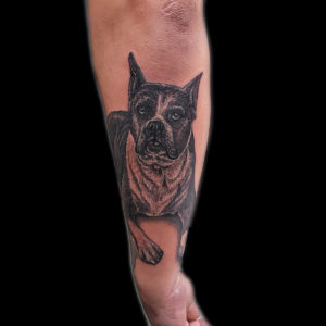 best dog portrait tattoo artist San Francisco bay area