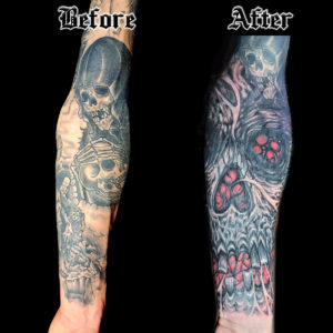 top cover up tattoo artist California