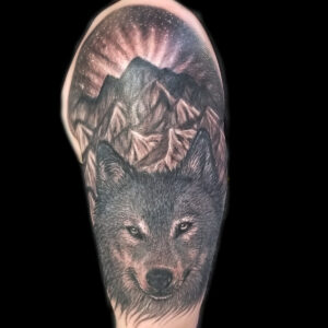 realistic wolf tattoo San Francisco bay area Napa California
